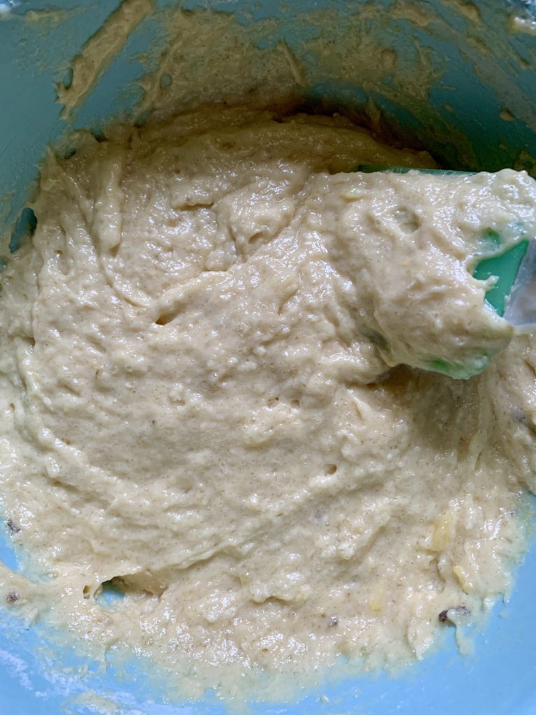 banana bread dough